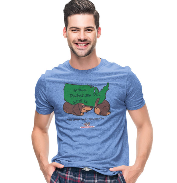 National Dachshund Day - Adult Tri-Blend T-Shirt