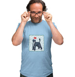 Portuguese Water Dog Happy Howlidays Text - Adult Unisex T-Shirt