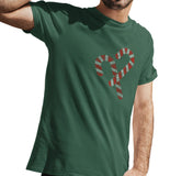 Paw Candy Cane - Adult Unisex T-Shirt