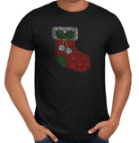 Paw Christmas Stocking - Adult Unisex T-Shirt