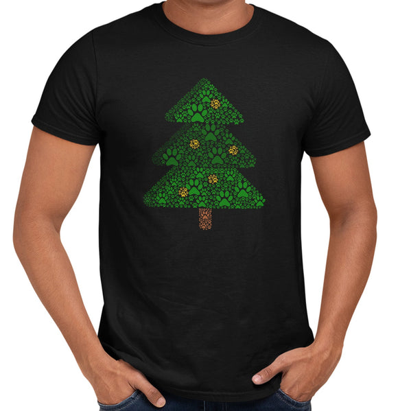 Paw Christmas Tree - Adult Unisex T-Shirt