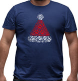 Paw Santa Hat - Adult Unisex T-Shirt