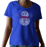 Paw Snowman - Women's V-Neck T-Shirt