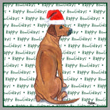 Rhodesian Ridgeback Happy Howlidays Text - Adult Unisex Crewneck Sweatshirt