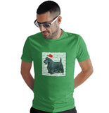 Scottish Terrier Happy Howlidays Text - Adult Unisex T-Shirt