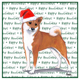 Shiba Inu Happy Howlidays Text - Women's V-Neck T-Shirt
