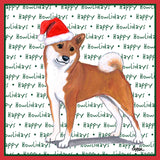 Shiba Inu Happy Howlidays Text - Adult Unisex Long Sleeve T-Shirt