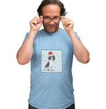 English Springer Spaniel Puppy Happy Howlidays Text - Adult Unisex T-Shirt