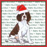 English Springer Spaniel Puppy Happy Howlidays Text - Adult Unisex T-Shirt