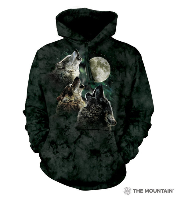 NEW Zoo & Adventure Park - Three Wolf Moon - Hoodie Sweatshirt - Online Shop