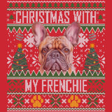 Ugly Sweater Christmas with My French Bulldog - Adult Unisex Long Sleeve T-Shirt