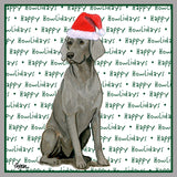 Weimaraner Happy Howlidays Text - Adult Unisex Crewneck Sweatshirt
