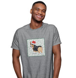 Pembroke Welsh Corgi (Tri-Color) Happy Howlidays Text - Adult Unisex T-Shirt
