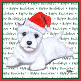 West Highland White Terrier Puppy Happy Howlidays Text - Adult Unisex Long Sleeve T-Shirt