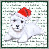 West Highland White Terrier Puppy Happy Howlidays Text - Adult Unisex Crewneck Sweatshirt