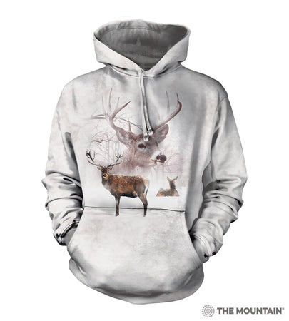 NEW Zoo & Adventure Park - Wintertime Deer - Hoodie Sweatshirt - Online Shop