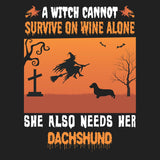 A Witch Needs Her Dachshund (Wirehaired) - Adult Unisex T-Shirt