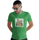 Yorkshire Terrier Pair Happy Howlidays Text - Adult Unisex T-Shirt