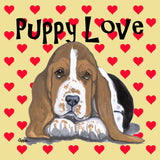 Basset Hound Puppy Love - Adult Unisex T-Shirt