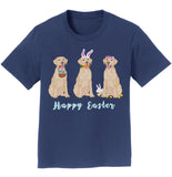Easter Yellow Labrador Line Up - Kids' Unisex T-Shirt