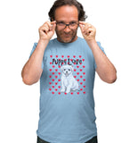 Maltese Puppy Love - Adult Unisex T-Shirt