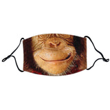 New Zoo & Adventure Park - Chimp Face - Adult Adjustable Face Mask