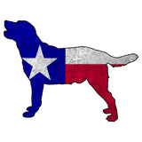 Texas Flag Pattern Lab Silhouette - Adult Unisex Hoodie Sweatshirt