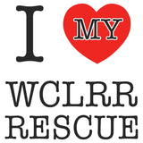 I Heart My WCLRR Rescue - Adult Unisex Hoodie Sweatshirt