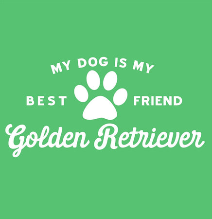 My Dog is my Best Friend Golden on Green - Classic Twill Hat
