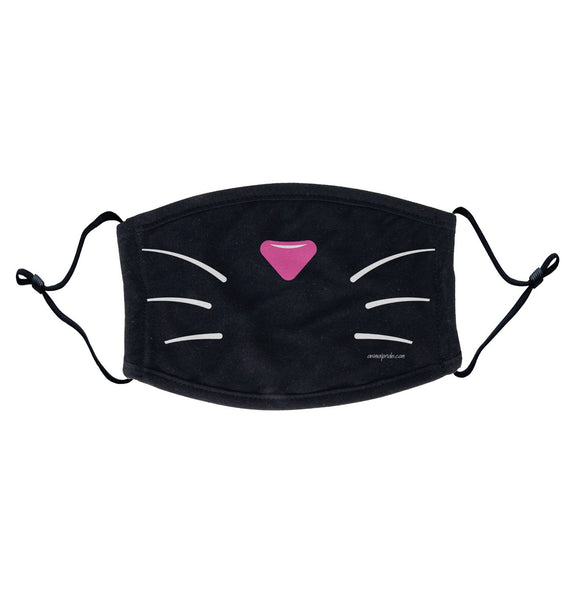 Parker Paws Store - Cat Nose and Whiskers - Adjustable Face Mask
