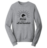 The Labrador Retriever Club - Be My Hero Rescue a Labrador - Adult Unisex Crewneck Sweatshirt