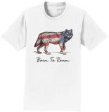 Wolf Flag Overlay - Adult Unisex T-Shirt
