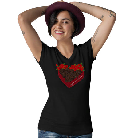 .com - Box of Chocolate Labs - Women's V-Neck T-Shirt