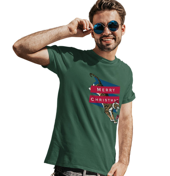  - Merry Christmas Tiger - Adult Unisex T-Shirt