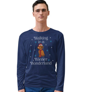  - Red Wiener Wonderland - Adult Unisex Long Sleeve T-Shirt