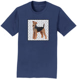 Airedale Terrier Love Text - Adult Unisex T-Shirt