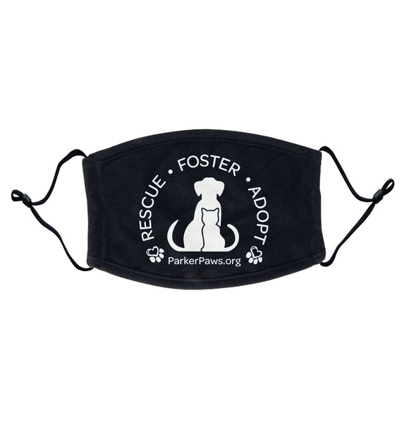 Parker Paws Rescue Foster Adopt - Adult Adjustable Face Mask