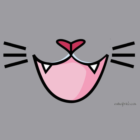 Cat Tongue and Whiskers - Adult Adjustable Face Mask