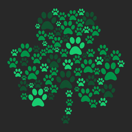 Green Paw Shamrock - Adult Adjustable Face Mask
