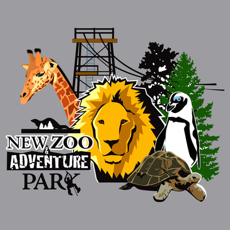 New Zoo Minimalist Animals Logo - Kids' Unisex Hoodie Sweatshirt