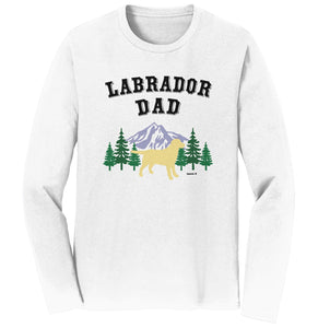 Yellow Lab Dad Mountain - Adult Unisex Long Sleeve T-Shirt