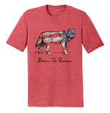 Wolf Flag Overlay - Adult Tri-Blend T-Shirt