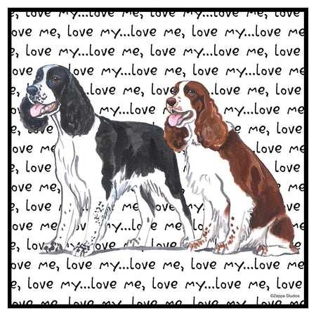 Two Springer Love Text - Adult Unisex T-Shirt