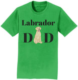 Yellow Labrador Dad Illustration - Adult Unisex T-Shirt