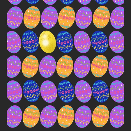 The Golden Egg Easter Pattern - Adult Adjustable Face Mask