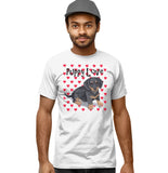 Dachshund Puppy Love - Adult Unisex T-Shirt