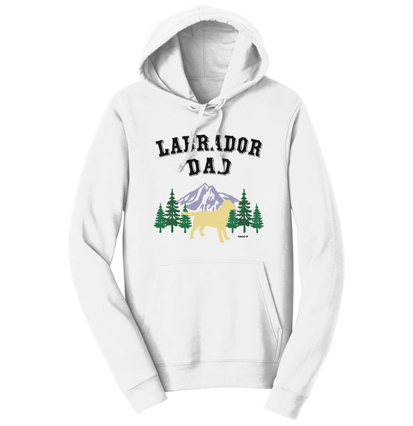 Yellow Lab Dad Mountain - Adult Unisex Hoodie Sweatshirt
