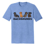 Dachshunds - Adult Tri-Blend T-Shirt