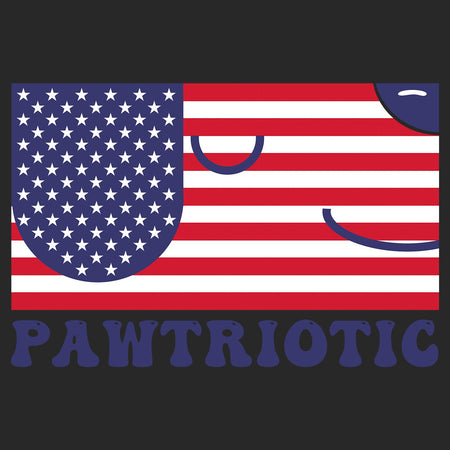 Pawtriotic Flag Dog - Kids' Unisex Hoodie Sweatshirt