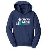 Parker Paws Logo Chews Life - Kids' Unisex Hoodie Sweatshirt